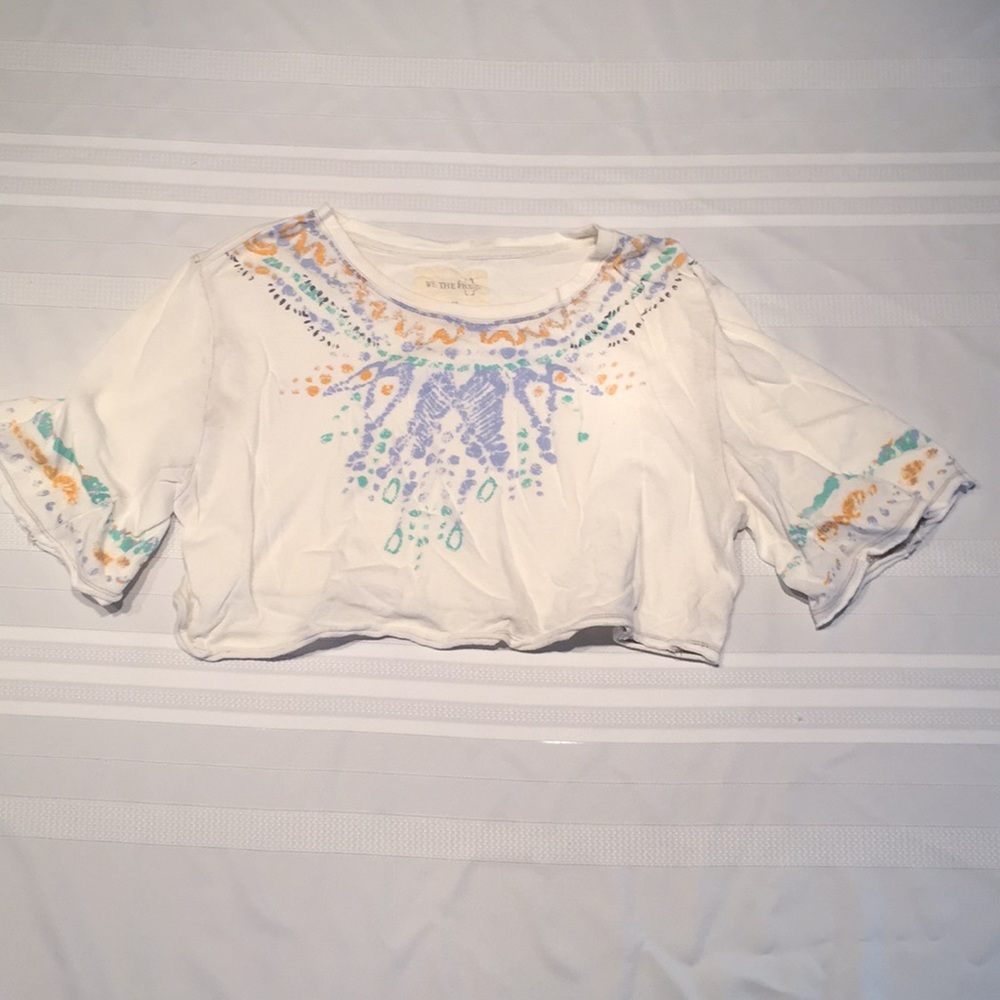 Free People loose cropped shirt